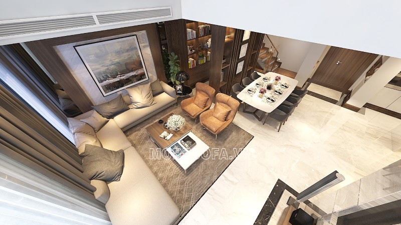 Bộ bàn ghế sofa góc phòng khách